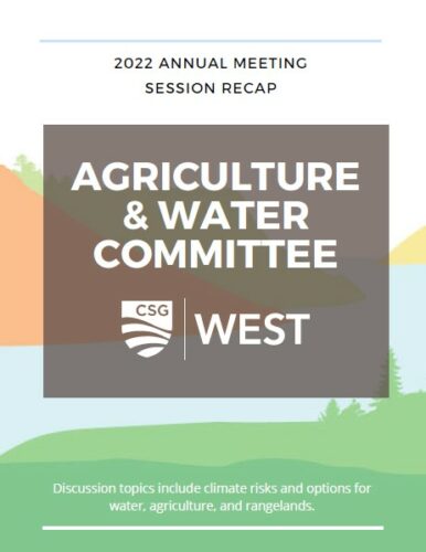 Image for Agriculture & Water Committee Recap